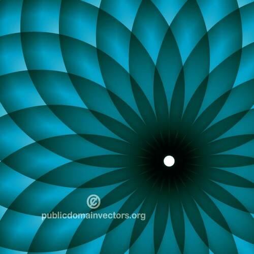 Flower blue shape vector