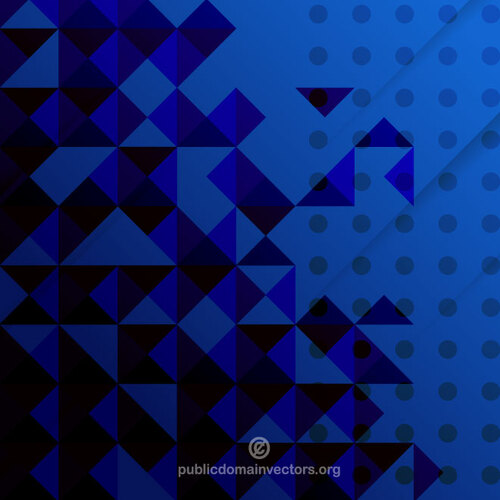 Arte abstrata de fundo azul