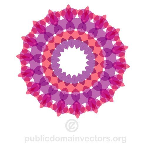 Purple vector flower