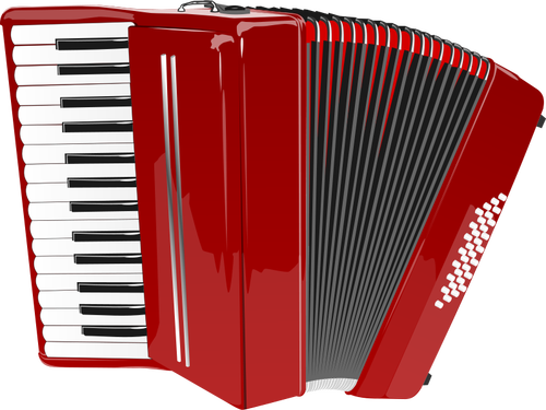 Accordeon vectorillustratie