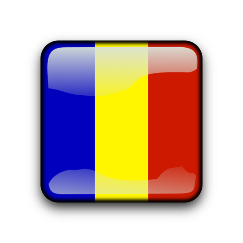 Andorra vlag knop vector