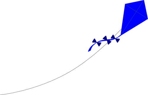 Prediseñadas de vector cometa azul