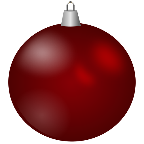 Maroon Christmas Ornament-Vektor-Bild