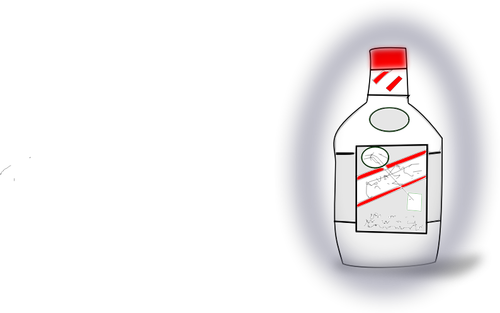 Alkohol flaska vektor illustration