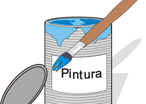 Paint can vektori kuva