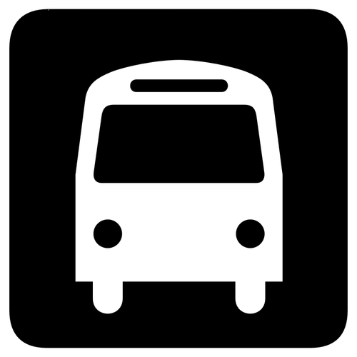 Ilustração do vetor de sinal de parada de ônibus