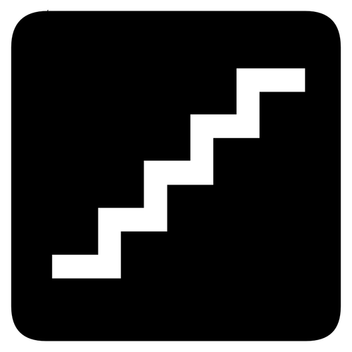 AIGA escaleras signo vector imagen