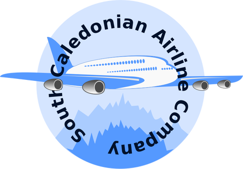 Idea de aerolínea insignia de dibujo