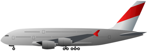Samolot profil wektor