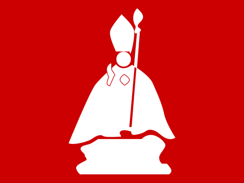 Papst-Vektor-Symbol