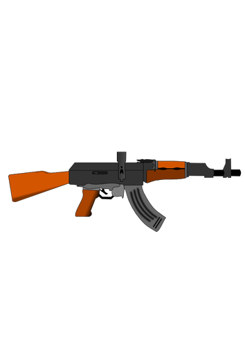 Imagem de vetor arma AK47