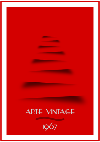 Poster vintage merah