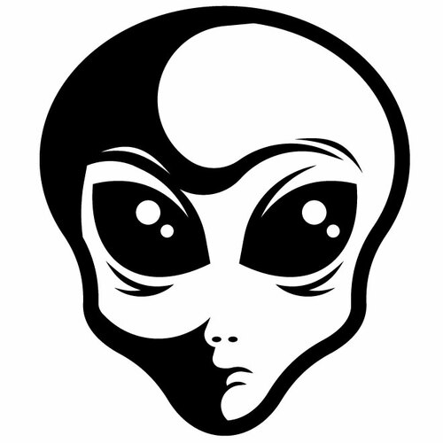 Silueta de criatura alienígena