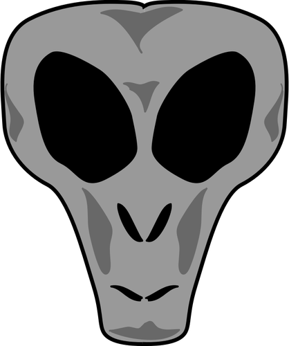 Immagine di vettore testa di Alien