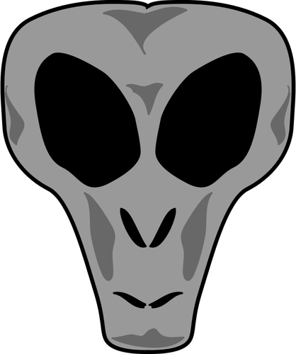 Alien hoofd vector afbeelding