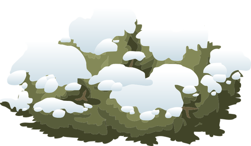 Luminen pensasvektorikuva