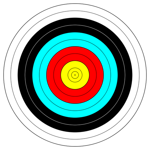 Seni klip vektor target