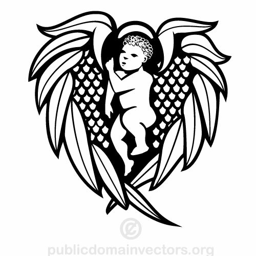 ClipArt vettoriali del cuore Angel