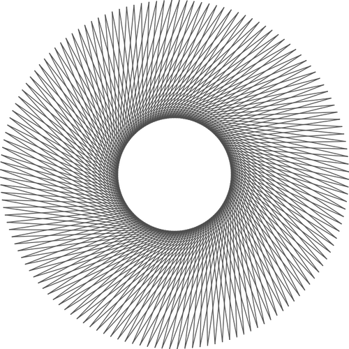 Vector afbeelding van geometrische aureo tekening