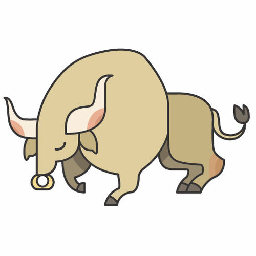 Gráficos de dibujos animados de toros
