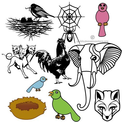 Animais free vector pack