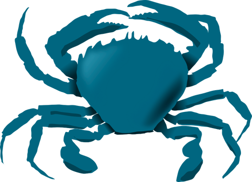 Imagine vectorială de crab albastru