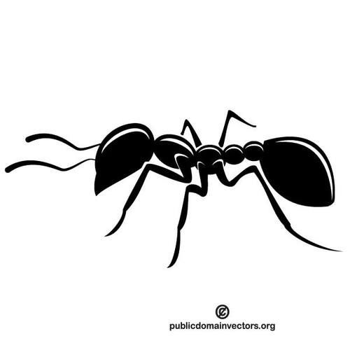 Imagem monocromática de formiga