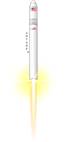 Antares orbital raket vektorbild