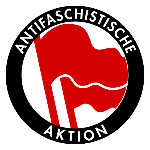 Rosso e nero clipart antifascista