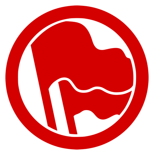 Clipart antifasciste rouge