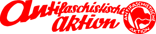 Logo du mouvement antifasciste en illustration vectorielle Allemagne