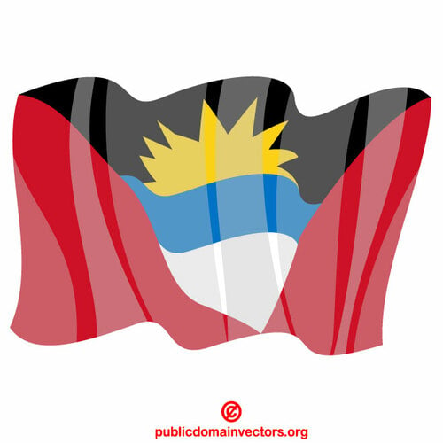 Antigua a Barbuda mávají vlajkou