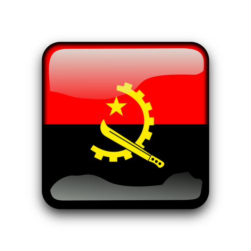 Botón de bandera de Angola