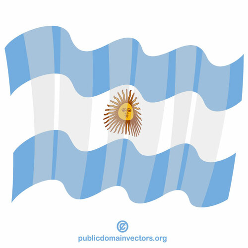 Argentina waving flag