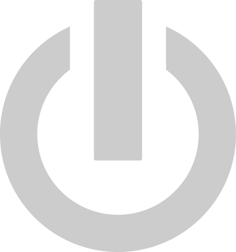 Grey power button icon