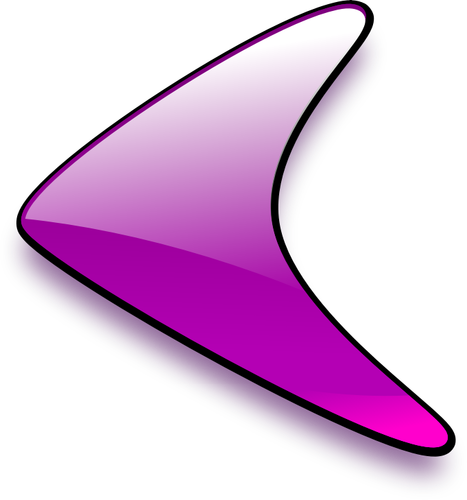 Left facing purple arrow vector graphics