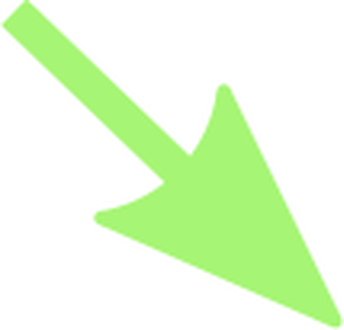 Vectorillustratie van pijl groene kleur met een lichte dekking