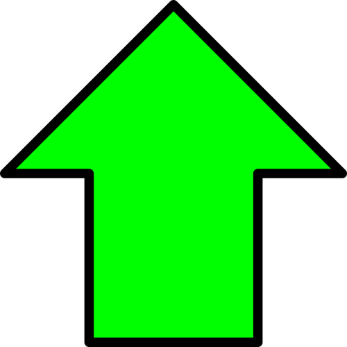 Groene pijl-omhoog