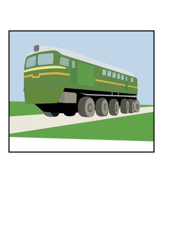 Vector de la imagen del tren contenedor VL-85