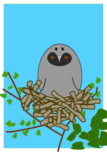 Scops-pöllön vektori clipart