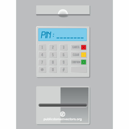 ATM machine vector graphics