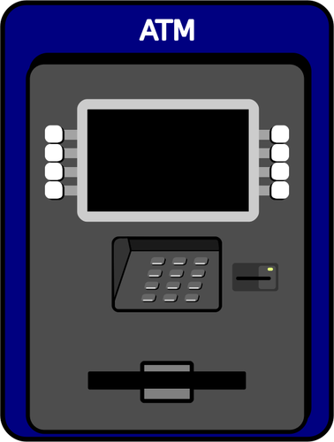 ATM vektorový illustratiion