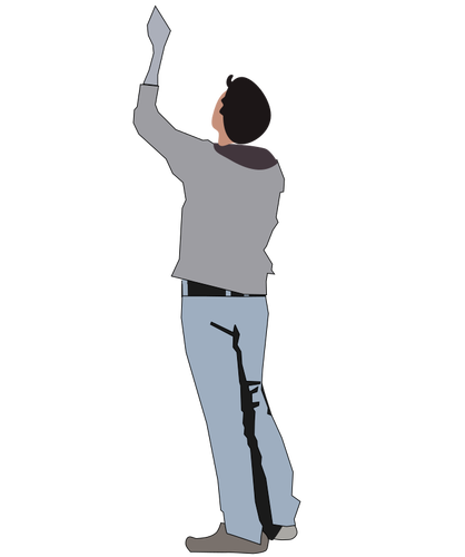 Vector image of handy man