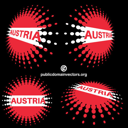 Austria autocolante semitonuri