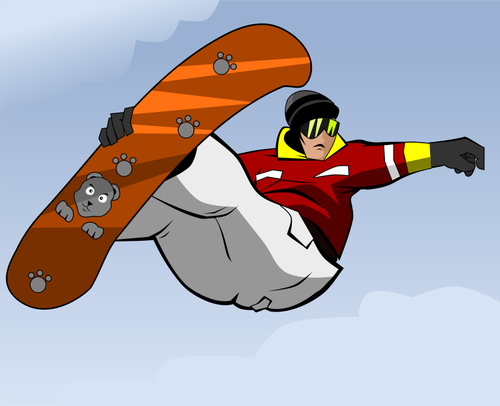 Snowboarder vektor image