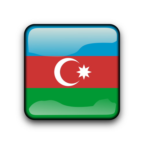 Azerbaijan vektor bendera tombol