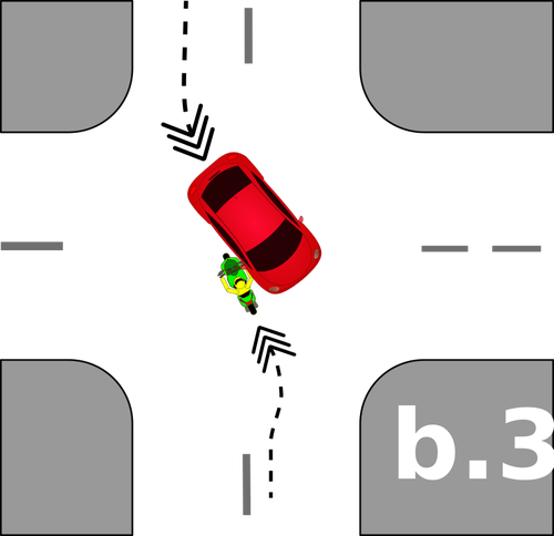 Un accidente de crossoroad