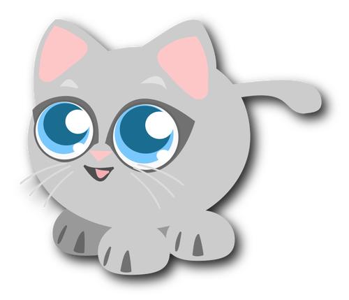 Cartoon kitten