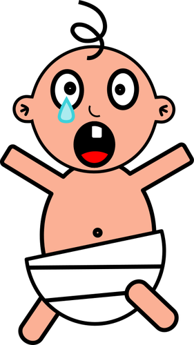 Afbeelding van een huilende baby