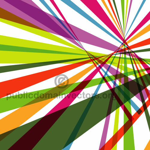 Vector stock de lignes colorées